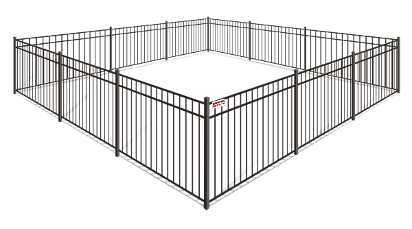 example of an Aluminmum privacy fence in South Jersey