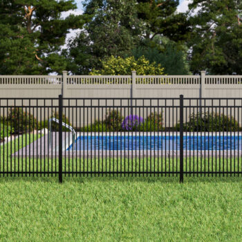 Flat Top Aluminum Fence in South Jersey