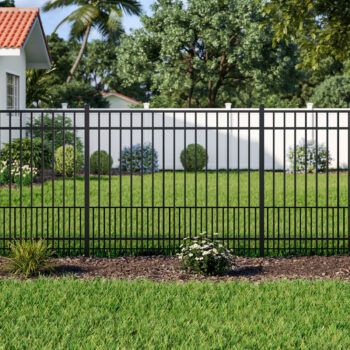 Puppy Picket Panel on Aluminum Fence in South Jersey