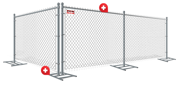Isolated Temporary Fence Panels - South Jersey