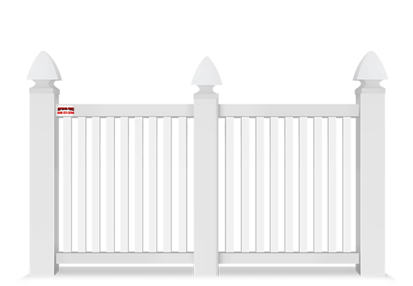 Vinyl Closed Picket Fence in South Jersey