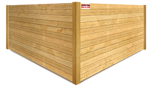Sicklerville NJ horizontal style wood fence